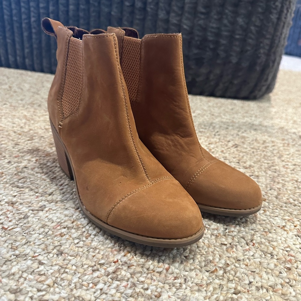 Toms Brown Ankle Booties